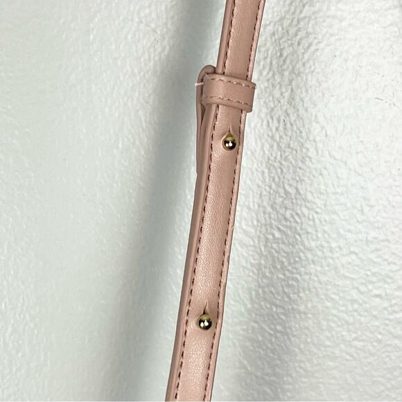 Samara Vegan Leather Shoulder Crossbody Bag Pink - Picture 4 of 8